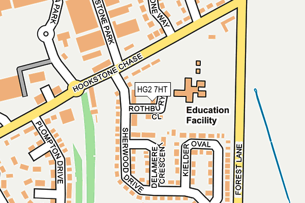 HG2 7HT map - OS OpenMap – Local (Ordnance Survey)