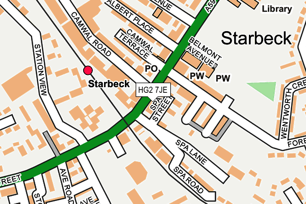 Map of HARROGATE 8115 LIMITED at local scale