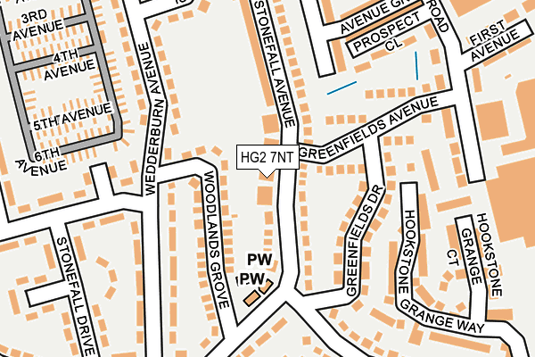 HG2 7NT map - OS OpenMap – Local (Ordnance Survey)