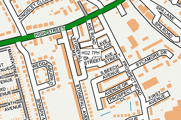 HG2 7PH map - OS OpenMap – Local (Ordnance Survey)