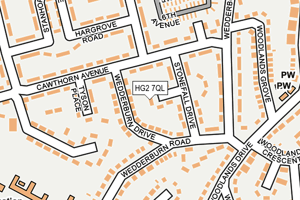 HG2 7QL map - OS OpenMap – Local (Ordnance Survey)