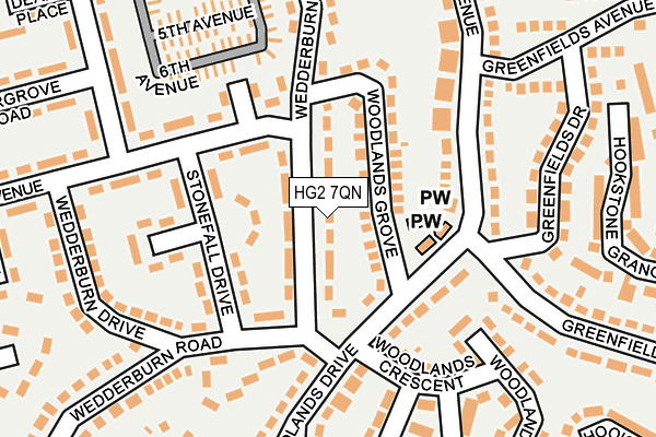 HG2 7QN map - OS OpenMap – Local (Ordnance Survey)
