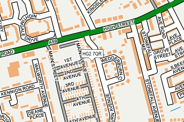 HG2 7QR map - OS OpenMap – Local (Ordnance Survey)