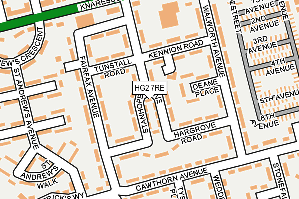 HG2 7RE map - OS OpenMap – Local (Ordnance Survey)