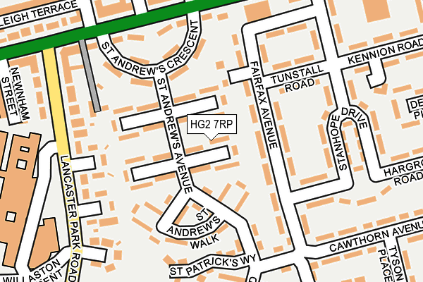 HG2 7RP map - OS OpenMap – Local (Ordnance Survey)