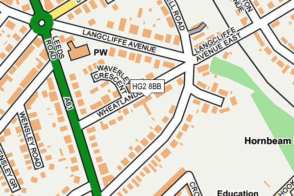 HG2 8BB map - OS OpenMap – Local (Ordnance Survey)