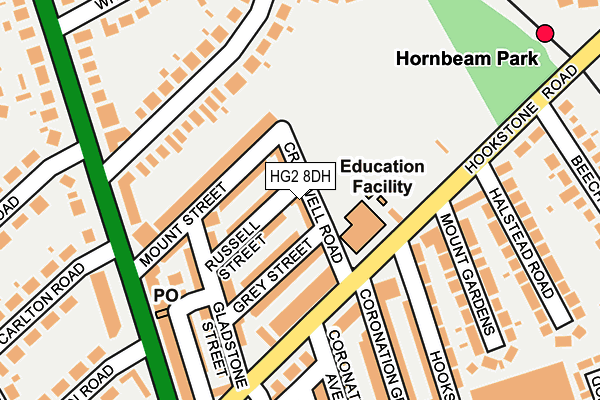 HG2 8DH map - OS OpenMap – Local (Ordnance Survey)
