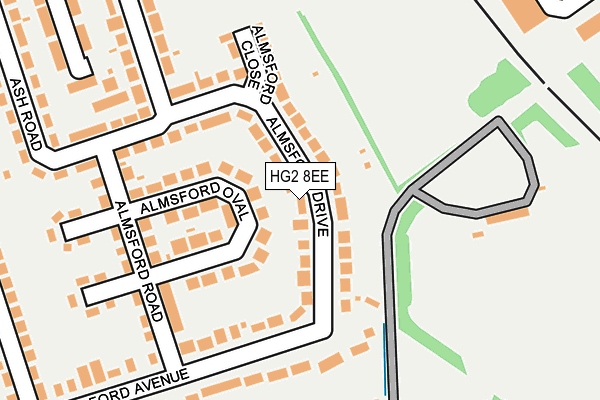 HG2 8EE map - OS OpenMap – Local (Ordnance Survey)