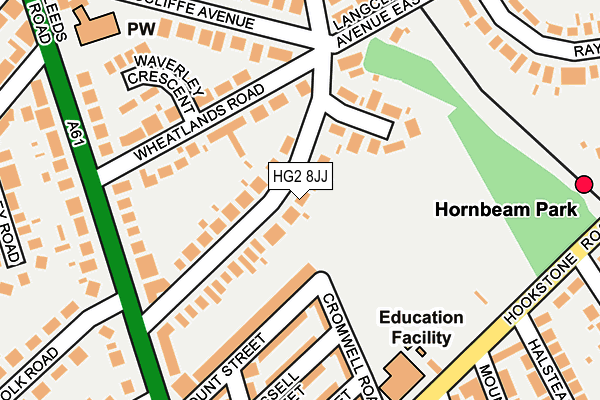 HG2 8JJ map - OS OpenMap – Local (Ordnance Survey)