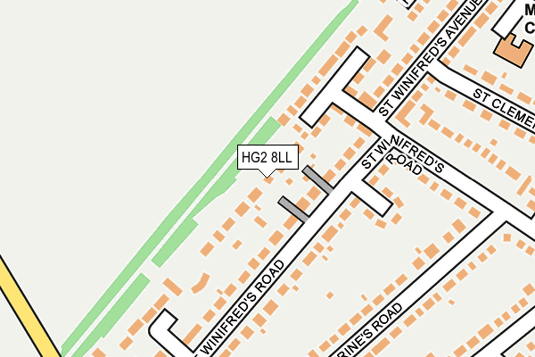 HG2 8LL map - OS OpenMap – Local (Ordnance Survey)