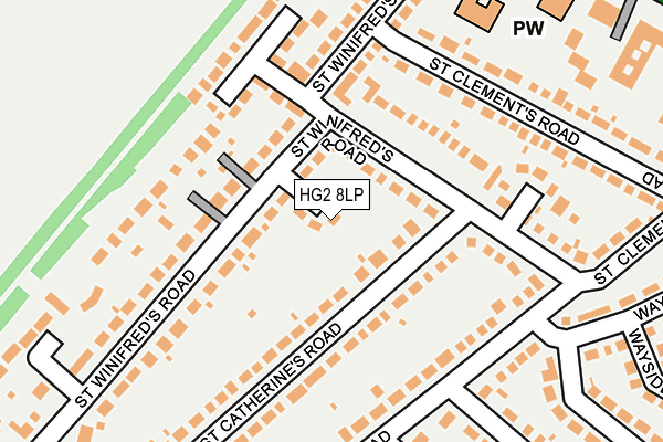 HG2 8LP map - OS OpenMap – Local (Ordnance Survey)