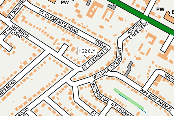 HG2 8LY map - OS OpenMap – Local (Ordnance Survey)