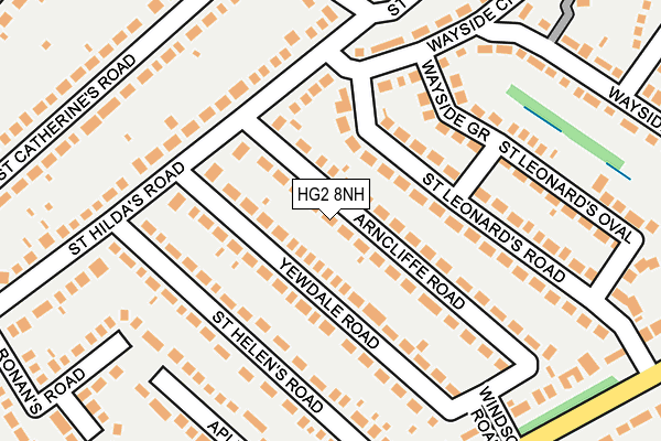 HG2 8NH map - OS OpenMap – Local (Ordnance Survey)