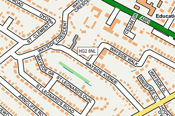 HG2 8NL map - OS OpenMap – Local (Ordnance Survey)