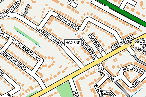HG2 8NP map - OS OpenMap – Local (Ordnance Survey)