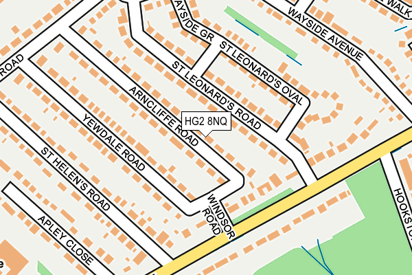 HG2 8NQ map - OS OpenMap – Local (Ordnance Survey)