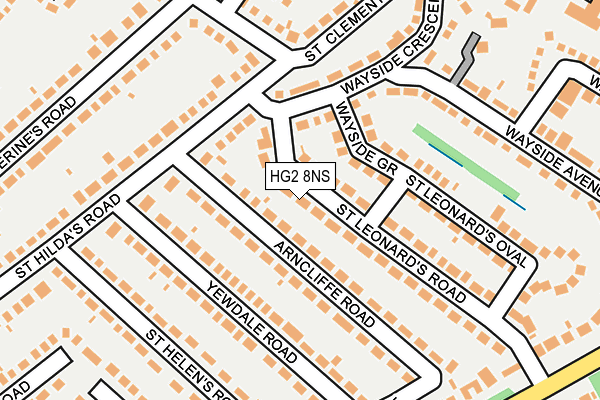 HG2 8NS map - OS OpenMap – Local (Ordnance Survey)