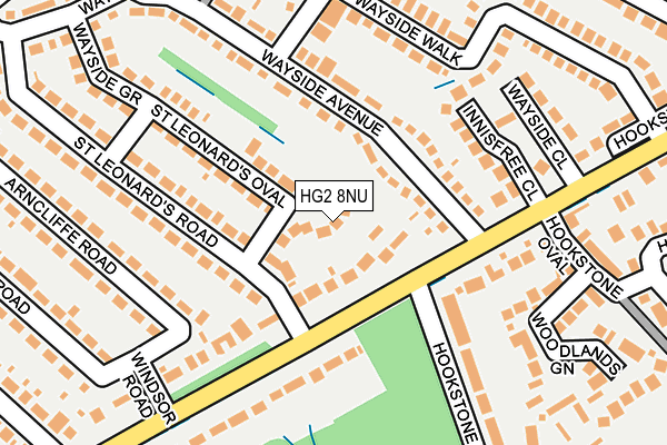 HG2 8NU map - OS OpenMap – Local (Ordnance Survey)