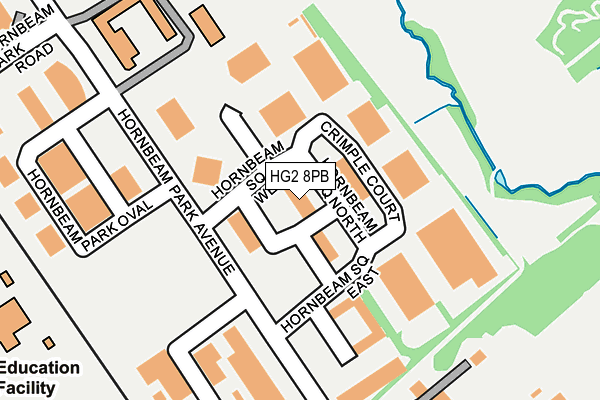 HG2 8PB map - OS OpenMap – Local (Ordnance Survey)