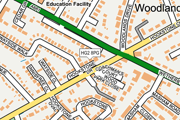 HG2 8PG map - OS OpenMap – Local (Ordnance Survey)