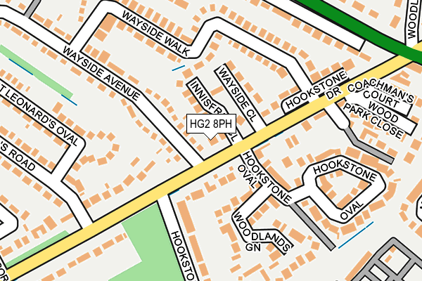 HG2 8PH map - OS OpenMap – Local (Ordnance Survey)