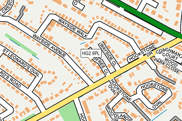 HG2 8PL map - OS OpenMap – Local (Ordnance Survey)