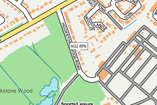 HG2 8PN map - OS OpenMap – Local (Ordnance Survey)