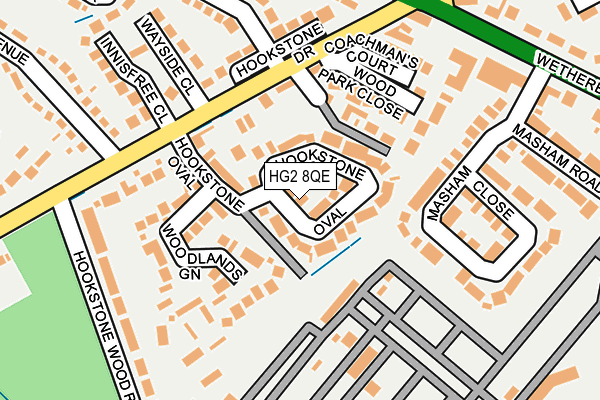 HG2 8QE map - OS OpenMap – Local (Ordnance Survey)