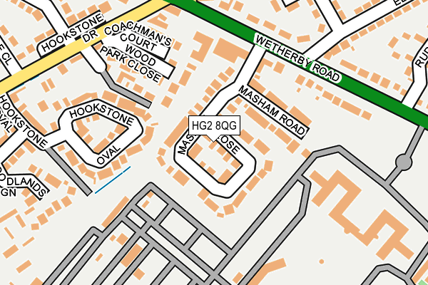 HG2 8QG map - OS OpenMap – Local (Ordnance Survey)