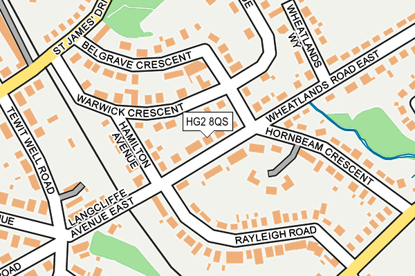 HG2 8QS map - OS OpenMap – Local (Ordnance Survey)