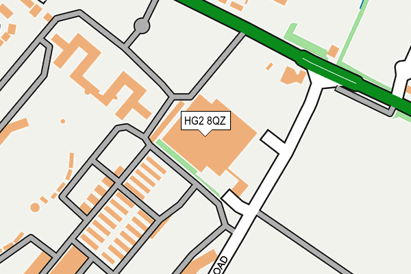 HG2 8QZ map - OS OpenMap – Local (Ordnance Survey)