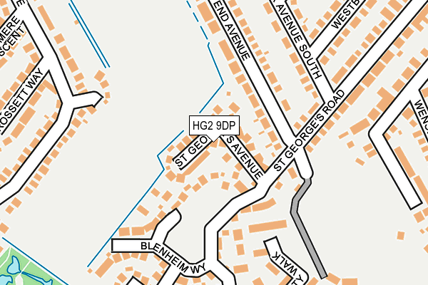 HG2 9DP map - OS OpenMap – Local (Ordnance Survey)