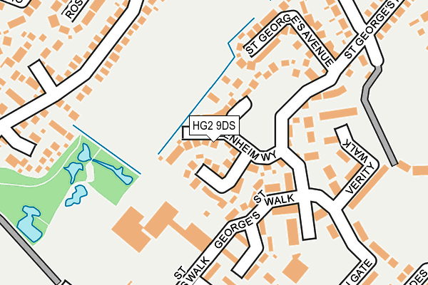 HG2 9DS map - OS OpenMap – Local (Ordnance Survey)
