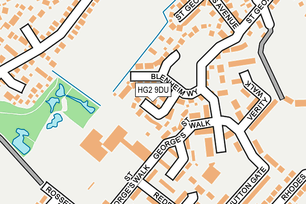 HG2 9DU map - OS OpenMap – Local (Ordnance Survey)