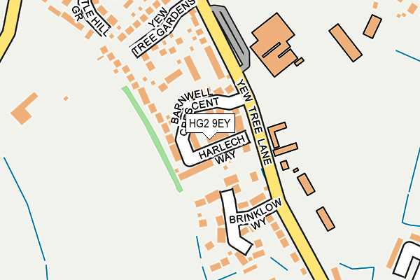HG2 9EY map - OS OpenMap – Local (Ordnance Survey)