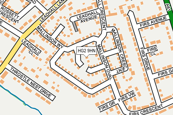 HG2 9HN map - OS OpenMap – Local (Ordnance Survey)
