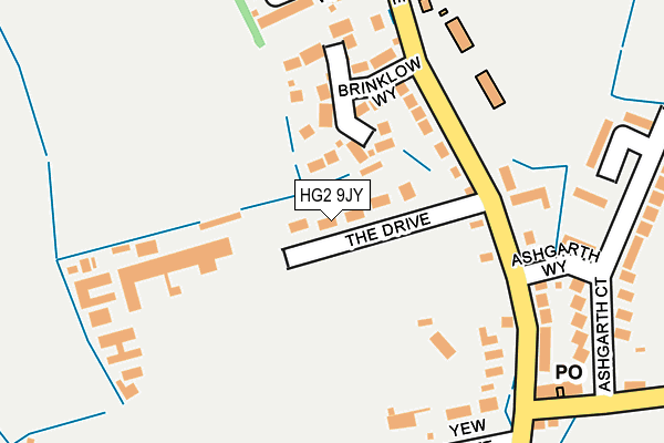 HG2 9JY map - OS OpenMap – Local (Ordnance Survey)