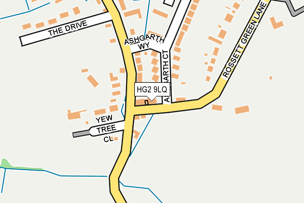 HG2 9LQ map - OS OpenMap – Local (Ordnance Survey)