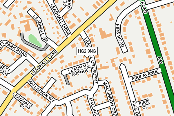 HG2 9NG map - OS OpenMap – Local (Ordnance Survey)