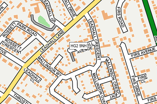 HG2 9NH map - OS OpenMap – Local (Ordnance Survey)