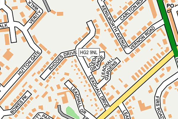 HG2 9NL map - OS OpenMap – Local (Ordnance Survey)