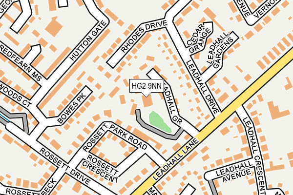 HG2 9NN map - OS OpenMap – Local (Ordnance Survey)
