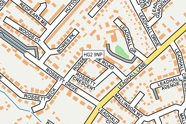 HG2 9NP map - OS OpenMap – Local (Ordnance Survey)