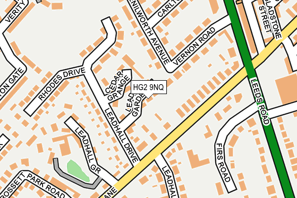HG2 9NQ map - OS OpenMap – Local (Ordnance Survey)