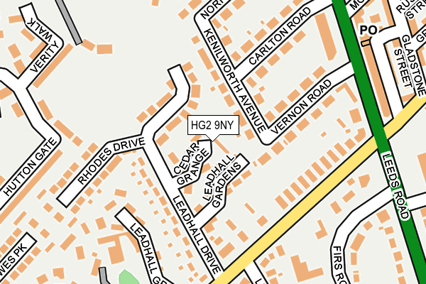 HG2 9NY map - OS OpenMap – Local (Ordnance Survey)