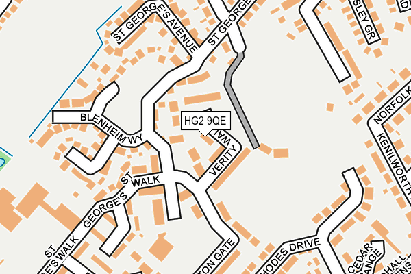 HG2 9QE map - OS OpenMap – Local (Ordnance Survey)