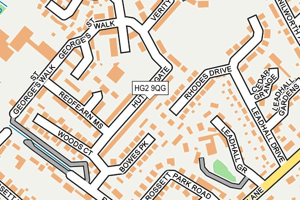 HG2 9QG map - OS OpenMap – Local (Ordnance Survey)