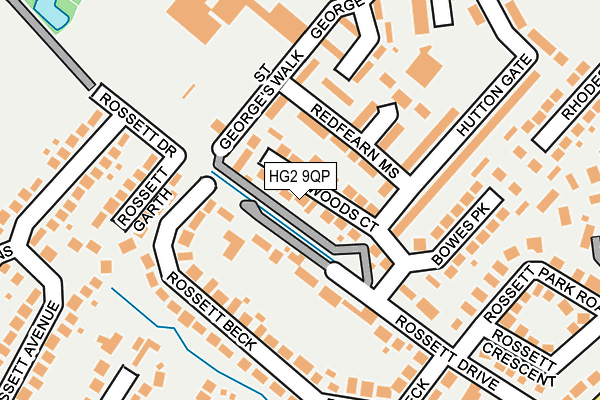 HG2 9QP map - OS OpenMap – Local (Ordnance Survey)