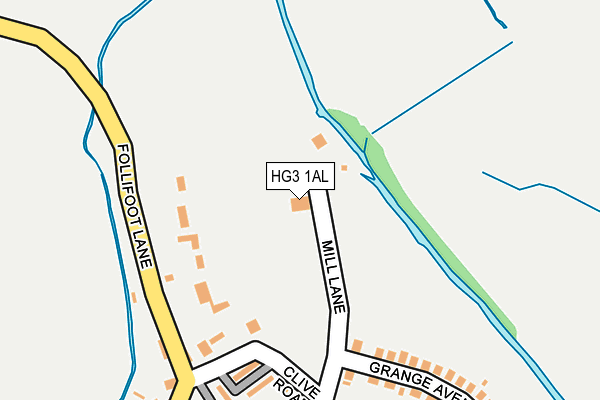 HG3 1AL map - OS OpenMap – Local (Ordnance Survey)