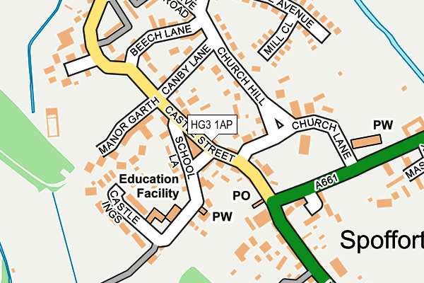 HG3 1AP map - OS OpenMap – Local (Ordnance Survey)